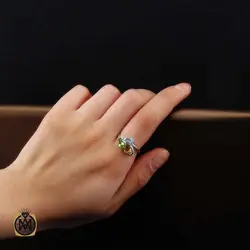 سرویس چند نگین اصل و خوش رنگ طرح هانا - کد 7365