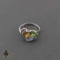 سرویس چند نگین اصل و خوش رنگ طرح هانا - کد 7365