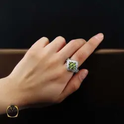 سرویس زبرجد زنانه خوش رنگ و معدنی طرح سها - کد 7382