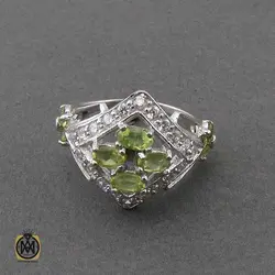 سرویس زبرجد زنانه خوش رنگ و معدنی طرح سها - کد 7382