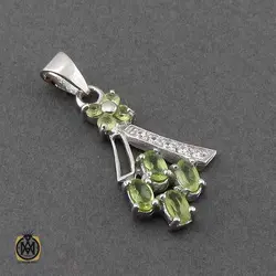 سرویس زبرجد زنانه خوش رنگ و معدنی طرح سها - کد 7382