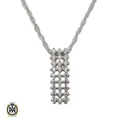 گردنبند نقره زنانه طرح اُلگا - 3390