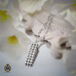 گردنبند نقره زنانه طرح اُلگا - 3390