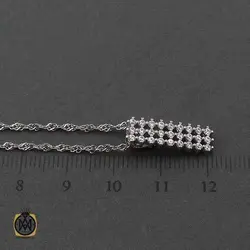 گردنبند نقره زنانه طرح اُلگا - 3390