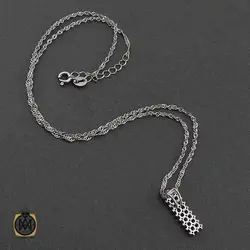 گردنبند نقره زنانه طرح اُلگا - 3390