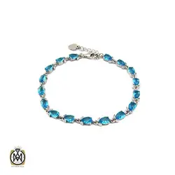 دستبند نقره طرح دریا زنانه -کد 1100