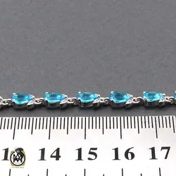 دستبند نقره طرح دریا زنانه -کد 1100