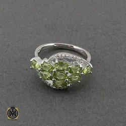 سرویس زبرجد زنانه اصل و طبیعی طرح فلور - کد 7390