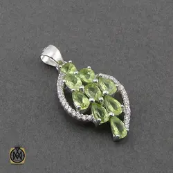 سرویس زبرجد زنانه اصل و طبیعی طرح فلور - کد 7390