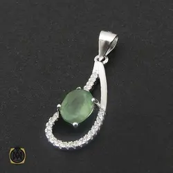 سرویس زمرد زنانه اصل و معدنی طرح سایان - کد 7108
