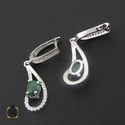 سرویس زمرد زنانه اصل و معدنی طرح سایان - کد 7108