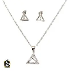 سرویس نقره پرنگین زنانه طرح آنیسا - کد 7331