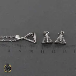 سرویس نقره پرنگین زنانه طرح آنیسا - کد 7331