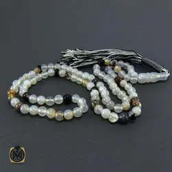 تسبیح عقیق شجر روشن 101 دانه - کد 4049