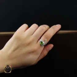 نیم ست زبرجد زنانه خوش رنگ طرح ستایش - کد 7370