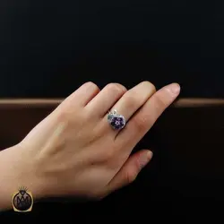 سرویس آمتیست زنانه اصل و معدنی طرح ترانه - کد 7395