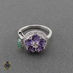 سرویس آمتیست زنانه اصل و معدنی طرح ترانه - کد 7395
