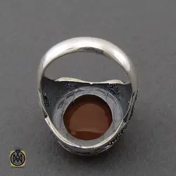 انگشتر عقیق یمن با حکاکی یا موسی بن جعفر ایها الکاظم مردانه – کد 10495