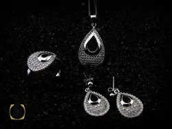 سرویس نقره طرح دلدار زنانه - کد 7059