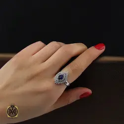 سرویس جید آبی طرح سلما زنانه -کد 7207