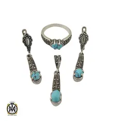 سرویس فیروزه نیشابور و مارکازیت طرح کیمیا زنانه -کد 7209