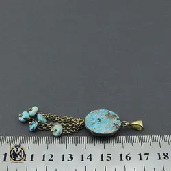 مدال فیروزه نیشابوری طرح شکوفا زنانه - کد 3231