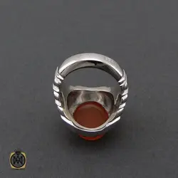 انگشتر عقیق یمن با حکاکی یا کریم العفو مردانه – کد 10541