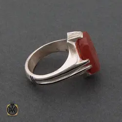 انگشتر عقیق یمن با حکاکی یا ثامن الائمه مردانه - کد 10230