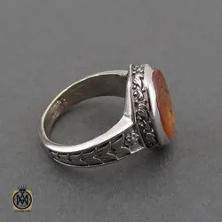انگشتر عقیق یمن با حکاکی يا قاسم ابن الحسن مردانه – کد 10571