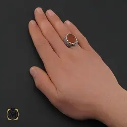 انگشتر عقیق یمن با حکاکی يا قاسم ابن الحسن مردانه – کد 10571