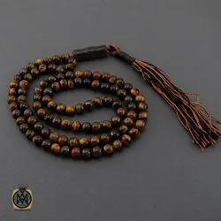 تسبیح 101 دانه چشم ببر متوسط - کد 4228