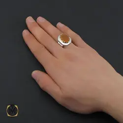 انگشتر عقیق یمن با حکاکی ورفعناه مکانا علیا مردانه – کد 10515