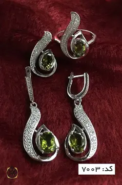 سرویس زبرجد زنانه طرح نیایش- کد 7003