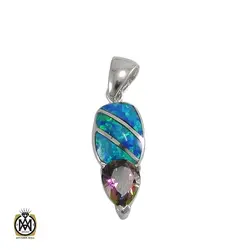 مدال توپاز هفت رنگ زنانه طرح هورا - کد 3035