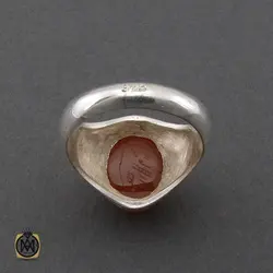 انگشتر عقیق یمن با حکاکی شرف الشمس مردانه - کد 10321