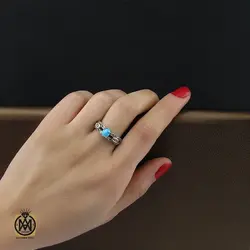 سرویس فیروزه نیشابور و مارکازیت طرح نازنین زنانه -کد 7211