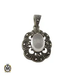 مدال دُر نجف زنانه طرح ارکیده - کد 3070