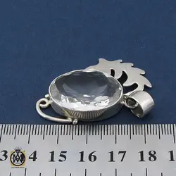 مدال کریستال اصل زنانه طرح ثمین- کد 3056