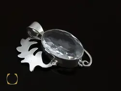 مدال کریستال اصل زنانه طرح ثمین- کد 3056