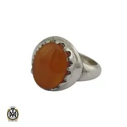 انگشتر عقیق یمن با حکاکی شرف الشمس مردانه - کد 8905