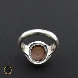انگشتر عقیق یمن با حکاکی شرف الشمس مردانه - کد 8905