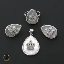 سرویس صدف زنانه طرح هنگامه - کد 7092