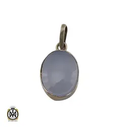 مدال عقیق کبود یمن اصل دست ساز - کد 3284