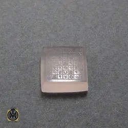 نگین تک عقیق یمن با حکاکی هفت شرف اثر استاد ضابطی - کد 9021