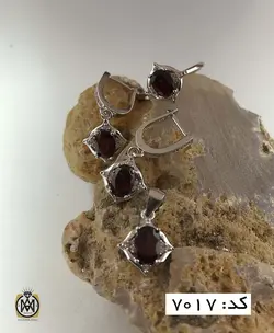 سرویس یاقوت گارنت زنانه طرح فرنوش - کد 7017