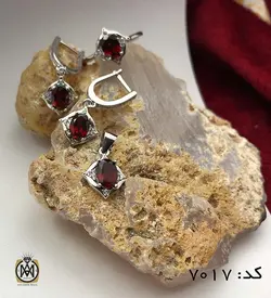 سرویس یاقوت گارنت زنانه طرح فرنوش - کد 7017