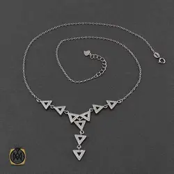 سرویس نقره پرنگین زنانه طرح بهاران - کد 7326