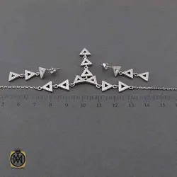 سرویس نقره پرنگین زنانه طرح بهاران - کد 7326