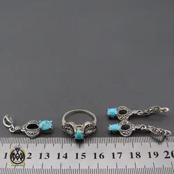 سرویس فیروزه نیشابور و مارکازیت طرح نیلا زنانه -کد 7213