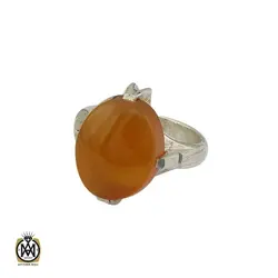 انگشتر عقیق یمن با حکاکی شرف الشمس مردانه - کد 8908
